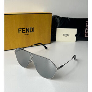 NEW Fendi FE40080U Match Silver Mirrored Sunglasses